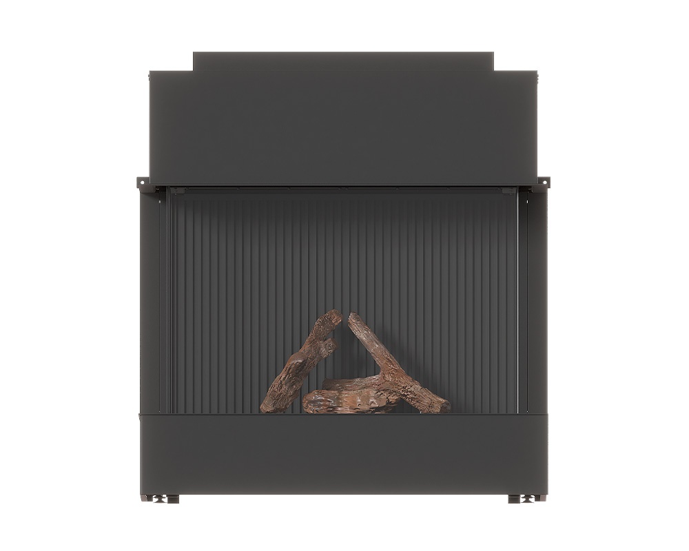Chimenea de bioetanol doble esquina LUSSO 130_75 2