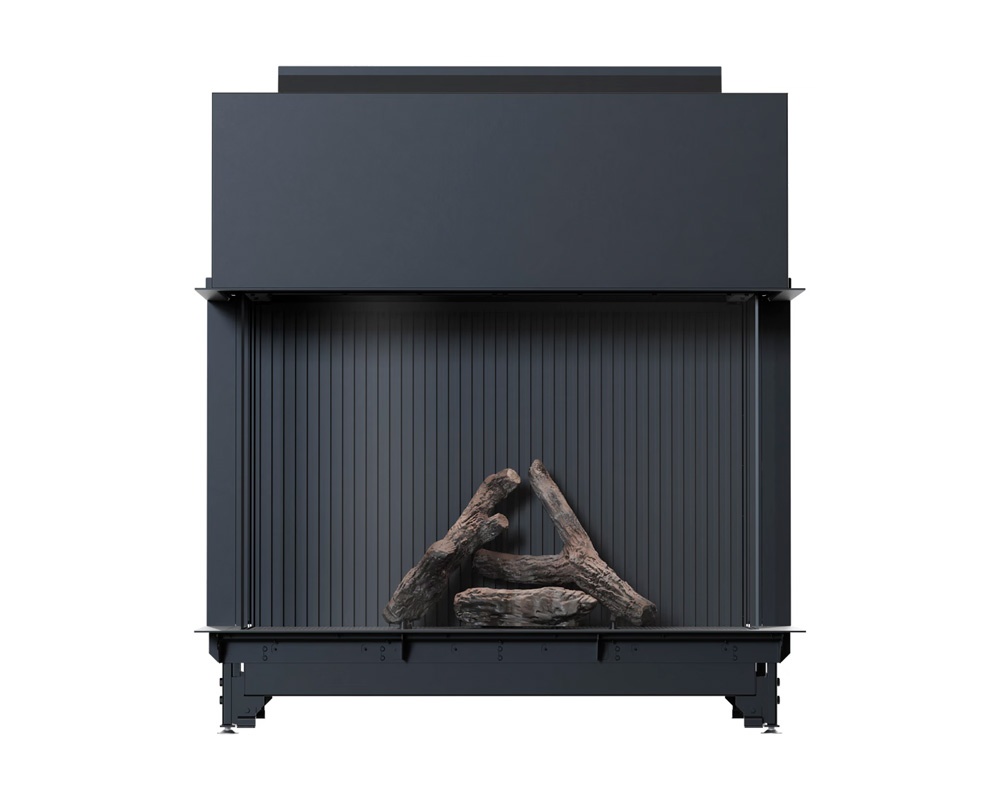 Chimenea de gas LUSSO 130/75 Doble esquina