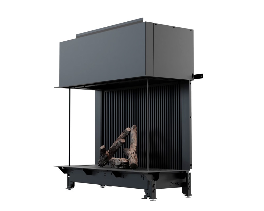 Chimenea de gas LUSSO 130/75 Doble esquina