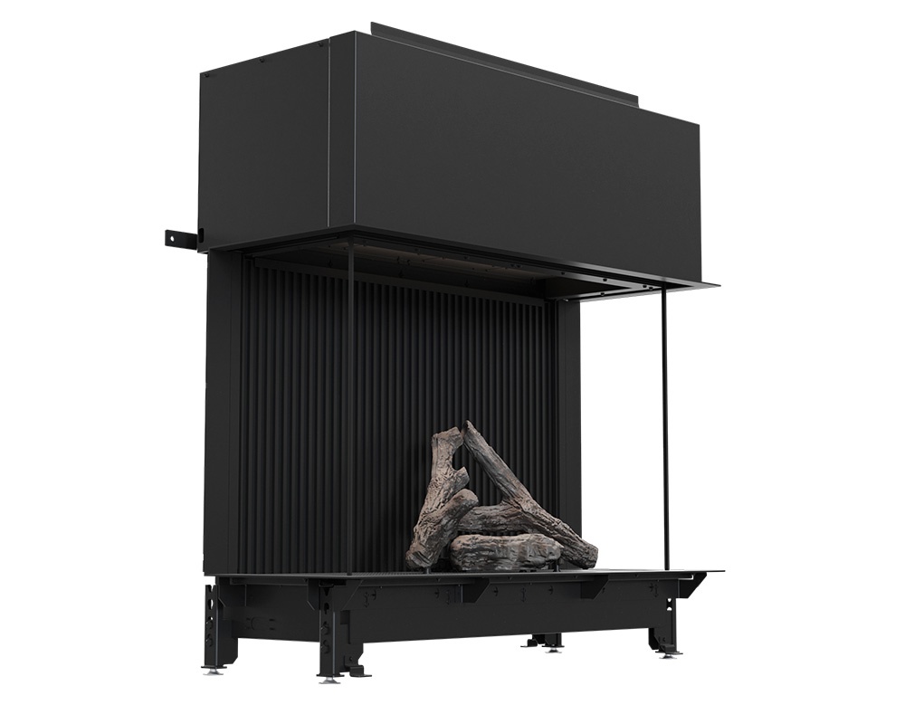 Chimenea de gas LUSSO 130/75 Doble esquina