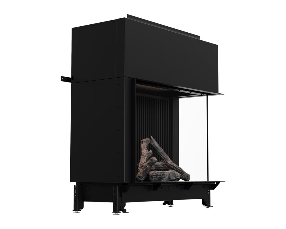 Chimenea de gas LUSSO esquinera 130/75