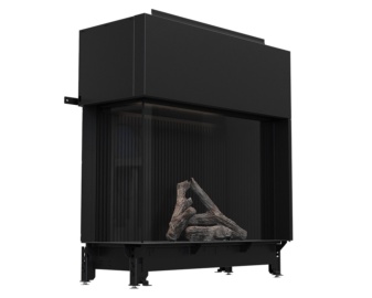 Chimenea de gas LUSSO esquinera 130/75