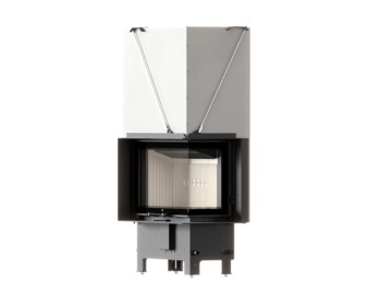 Chimenea de leña MILANO 650G SLIM Guillotina esquinera