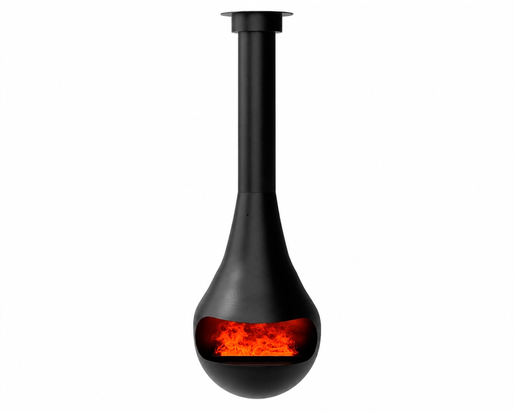 Chimenea eléctrica de vapor PERLA CENTRAL 50 suspendida