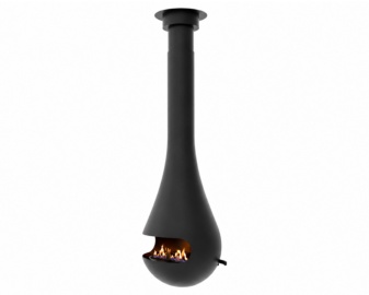 Chimenea de bioetanol PERLA FRONTAL con quemador electrónico BETO 45 suspendida