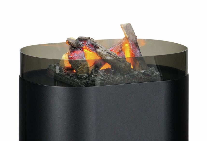 Estufa eléctrica TORN 64 con leños sin calefactor 4