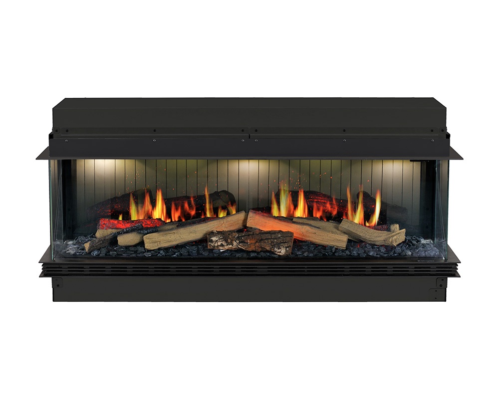 Chimenea eléctrica VISTA doble esquina 1