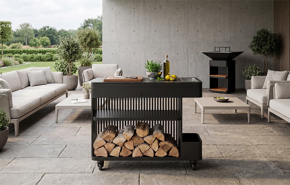 Módulo cocina exterior LINEA MOVE cuarzo sintético