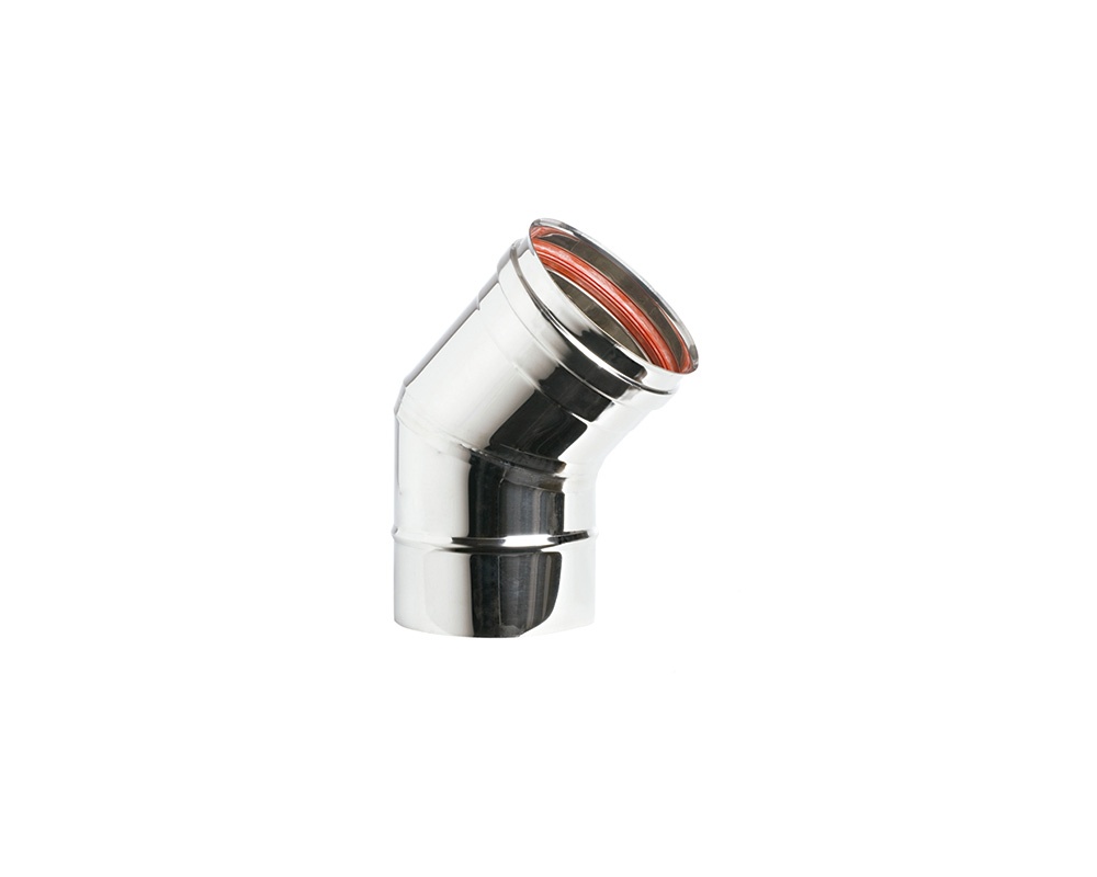 Codo 45º Ø150mm inox