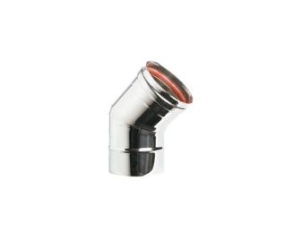 Codo 45º Ø150mm inox