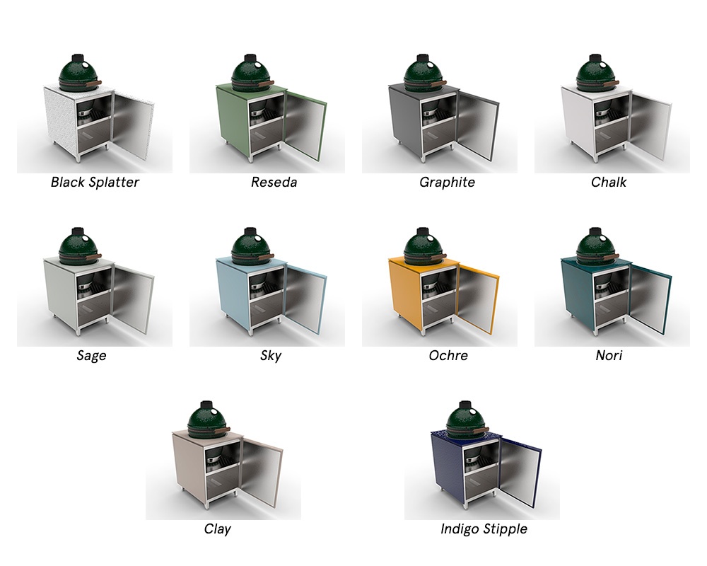 Módulo cocina exterior ADAPT 60 para Kamado L55 con ruedas o patas 1