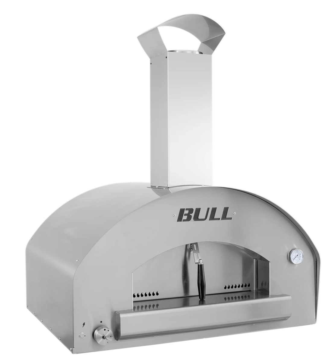 Horno de gas PIZZA BULL 80X60 sin carrito y top inox