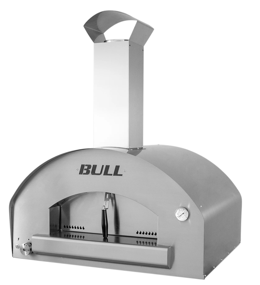 Horno de gas PIZZA BULL 80X60 sin carrito y top inox 2