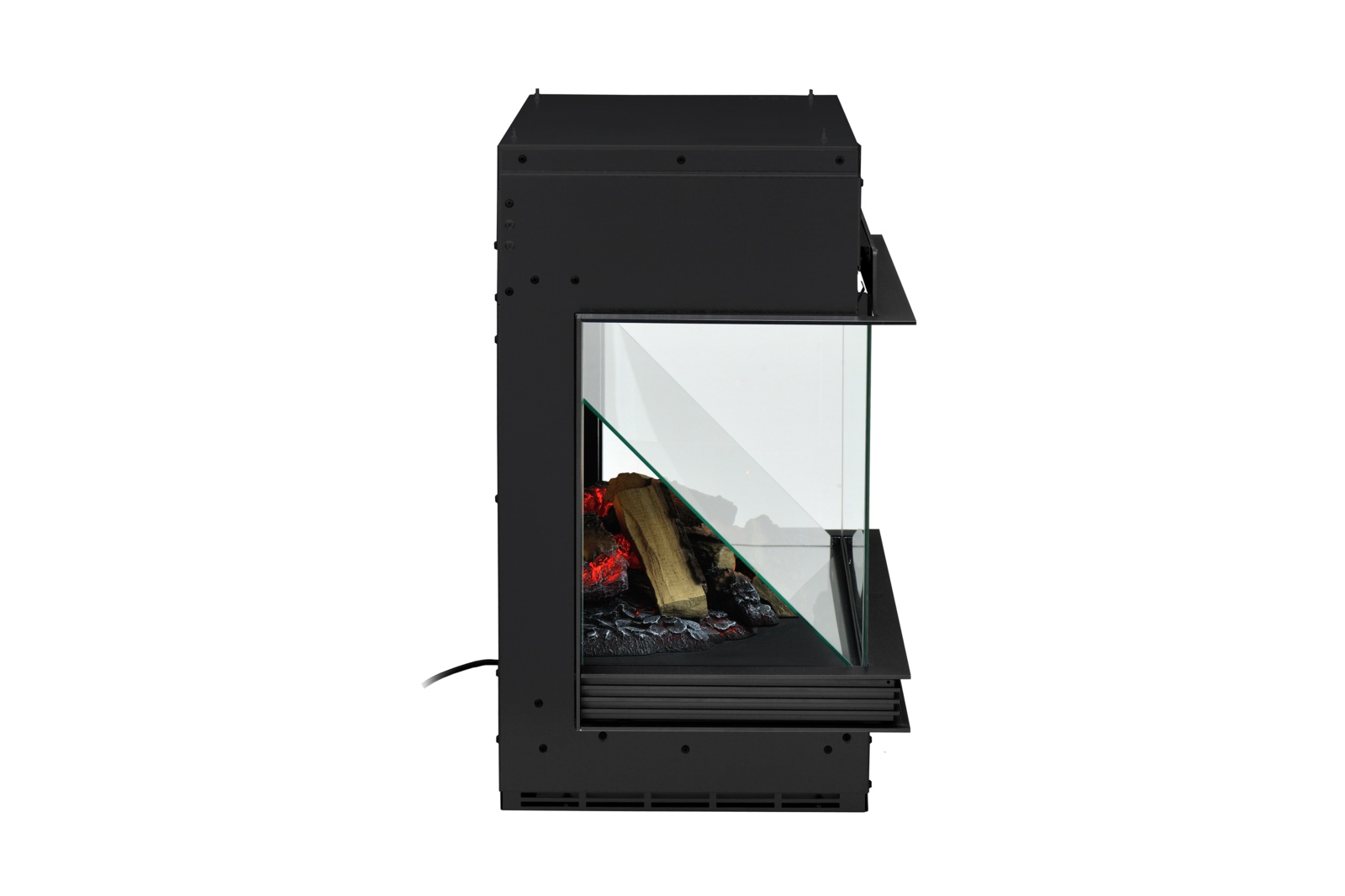 Chimenea eléctrica HOLO VISTA 70 doble esquina 2