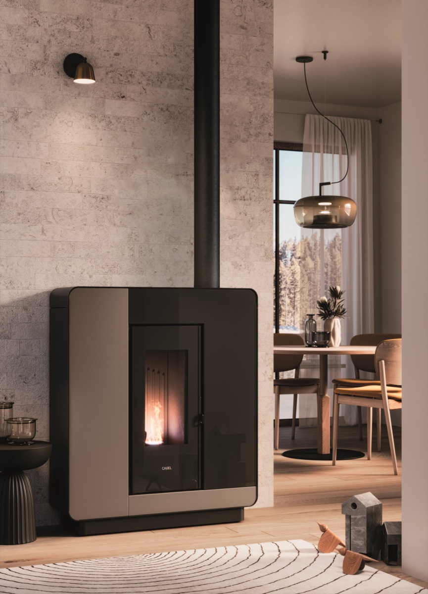 Estufa de pellet ELLE 9kW Up-Twin 3