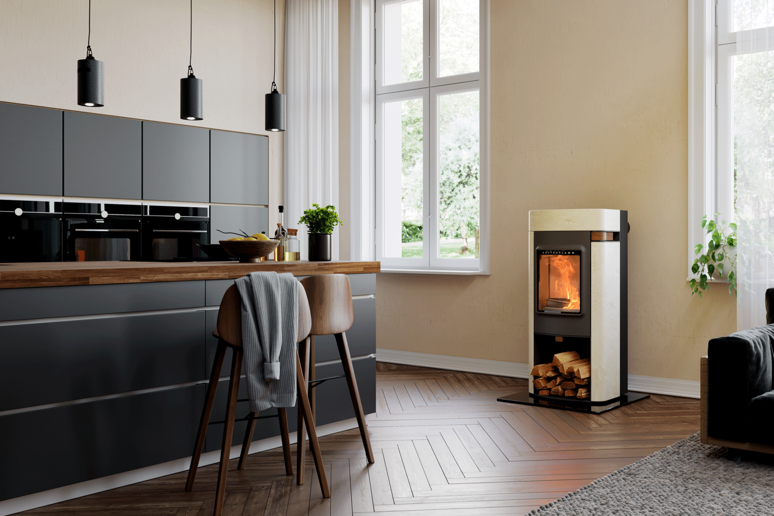 Estufa de leña ELISABETH 2