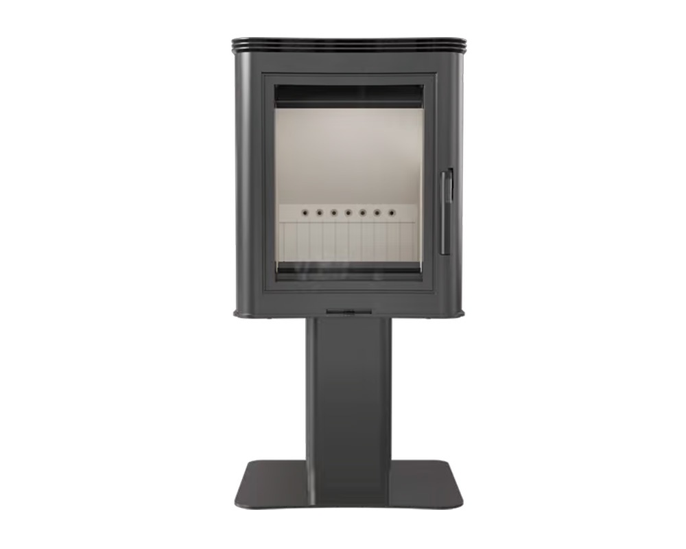 Estufa de leña KOZA K5 S/N 7 kW con pedestal