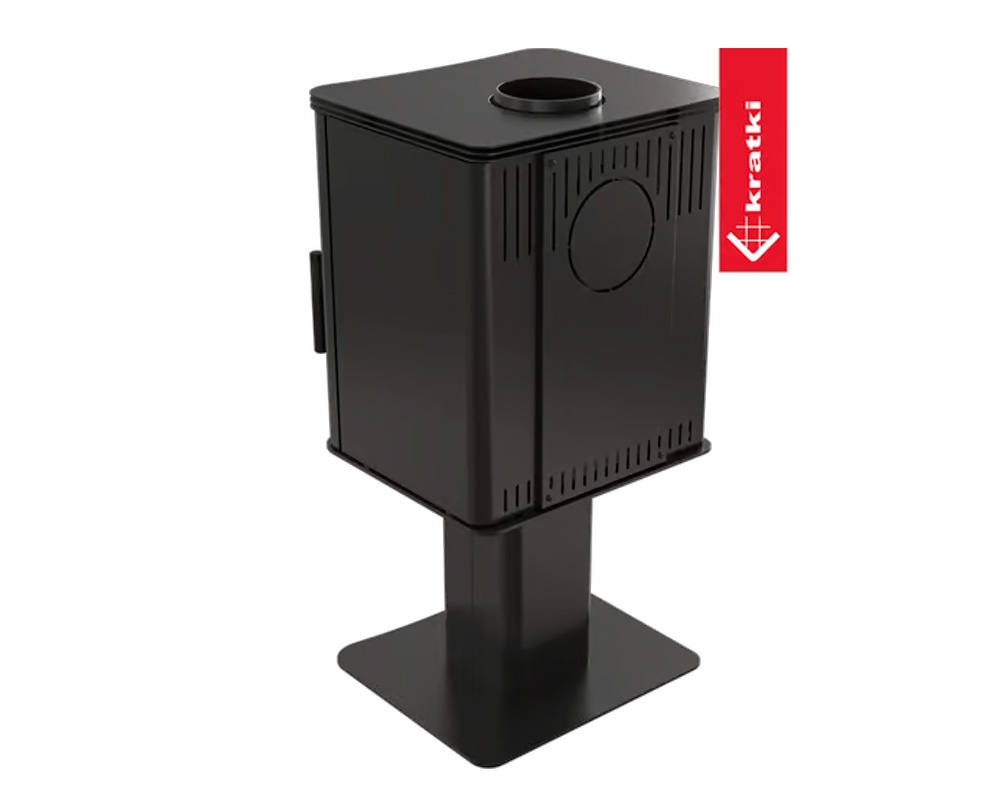 Estufa de leña KOZA K5 S/N 7 kW con pedestal