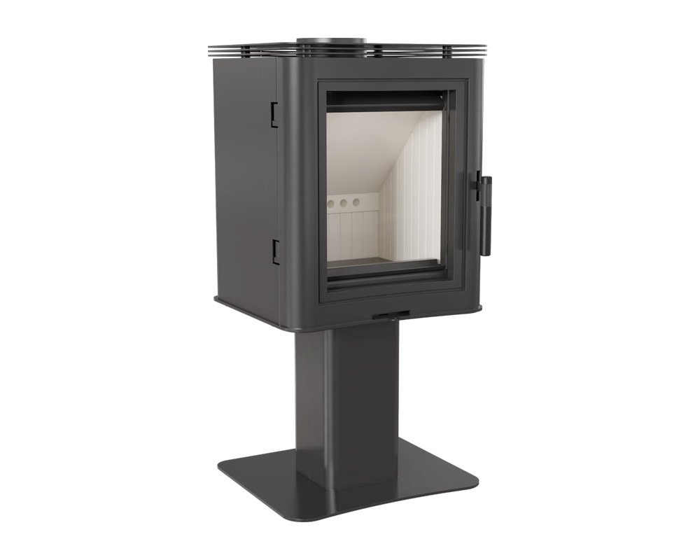 Estufa de leña KOZA K5 S/N 7 kW con pedestal