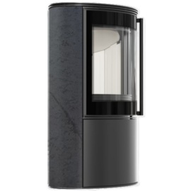 Estufa de leña BJORN Grafite Satin