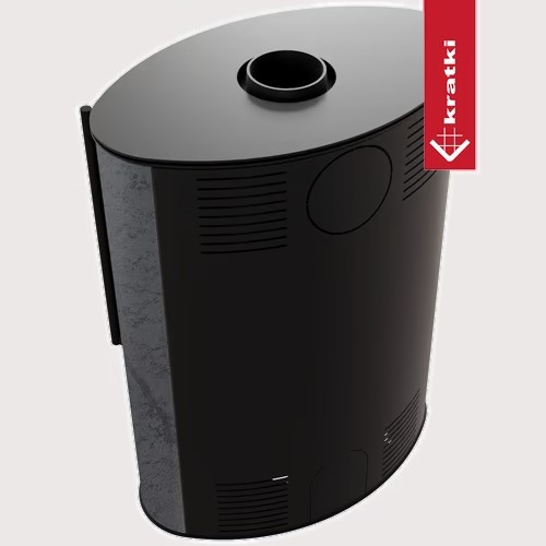 Estufa de leña BJORN Grafite Satin 2