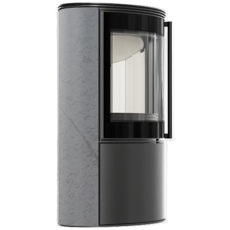 Estufa de leña BJORN Grey Satin