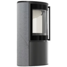 Estufa de leña BJORN Grey Satin