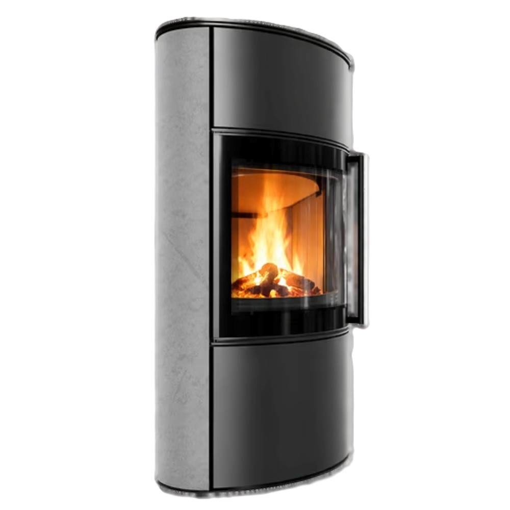 Estufa de leña BJORN W Grey Satin