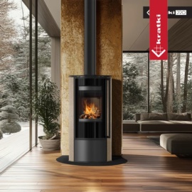 Estufa de leña ERIK GOLD SATIN