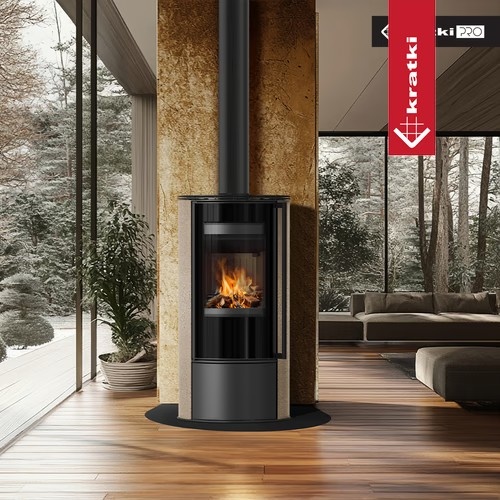 Estufa de leña ERIK GOLD SATIN 6