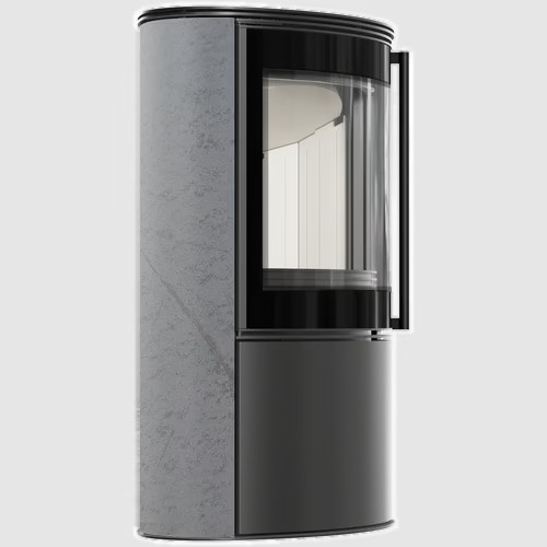 Estufa de leña BJORN Grey Satin