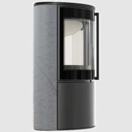 Estufa de leña BJORN Grey Satin