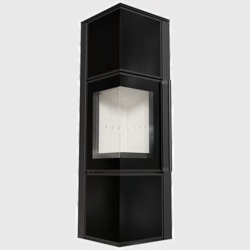 Estufa de leña TORA/M/BLACK/LB