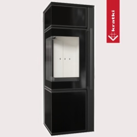 Estufa de leña TORA/S/BLACK/LB