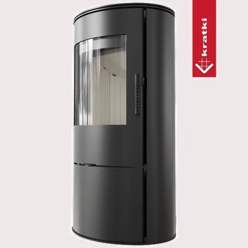 Estufa de leña de acero KRATKI ROLLO 7 kW Ø 150