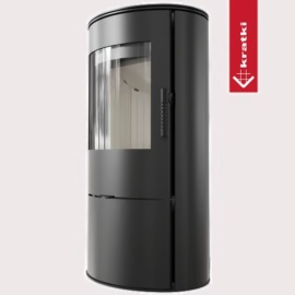 Estufa de leña de acero KRATKI ROLLO 7 kW Ø 150