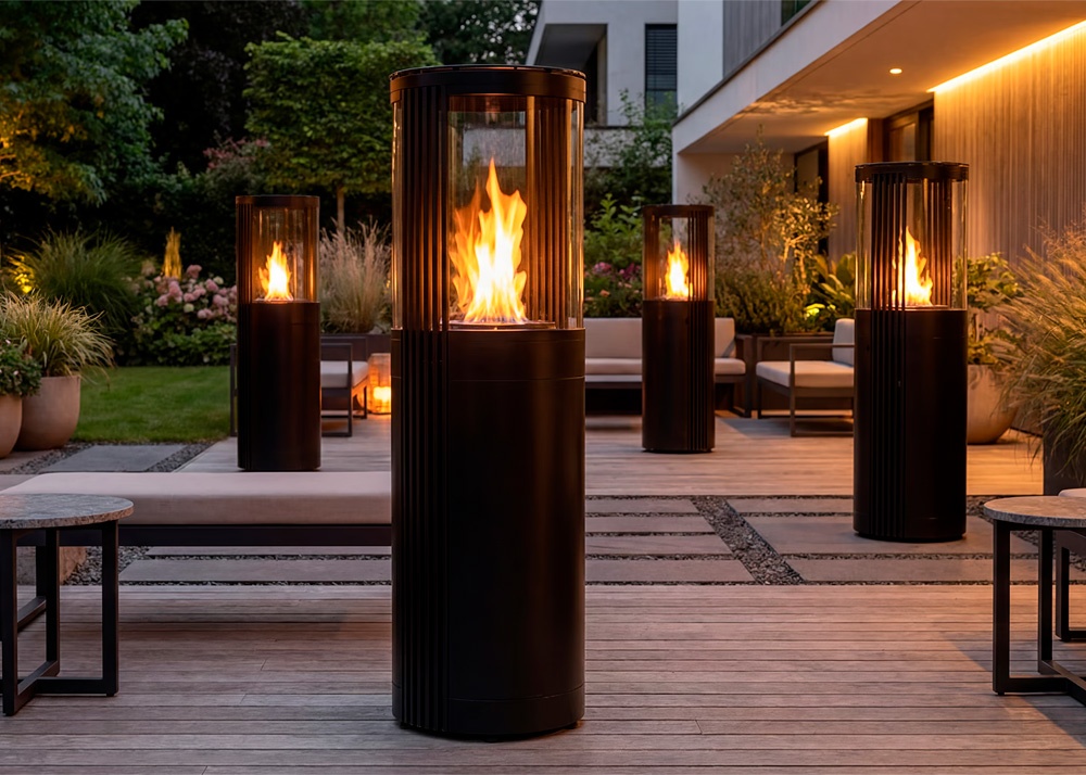 Estufa outdoor gas SIGARO metálica