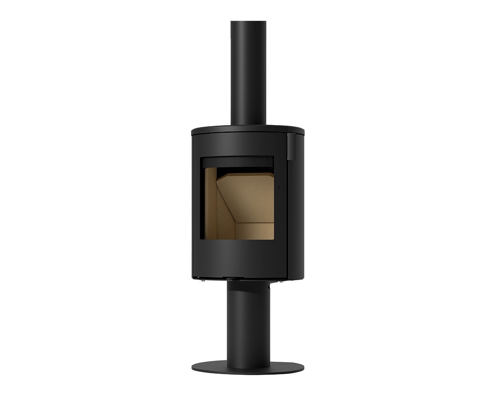 Estufa de leña KELIO con base redonda