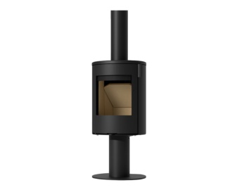 Estufa de leña KELIO con base redonda