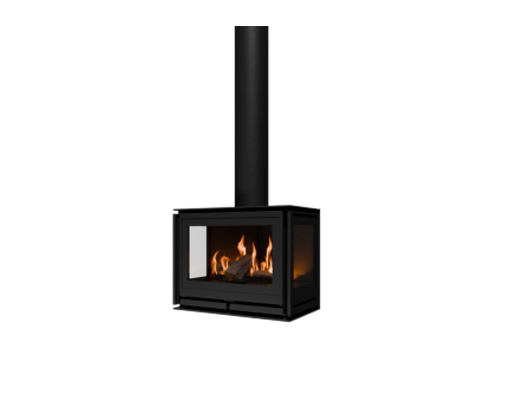 Estufa de gas SQUARE 60 (Frontal y dos laterales)