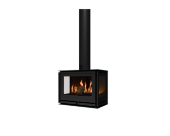 Estufa de gas SQUARE 60 (Frontal y dos laterales)