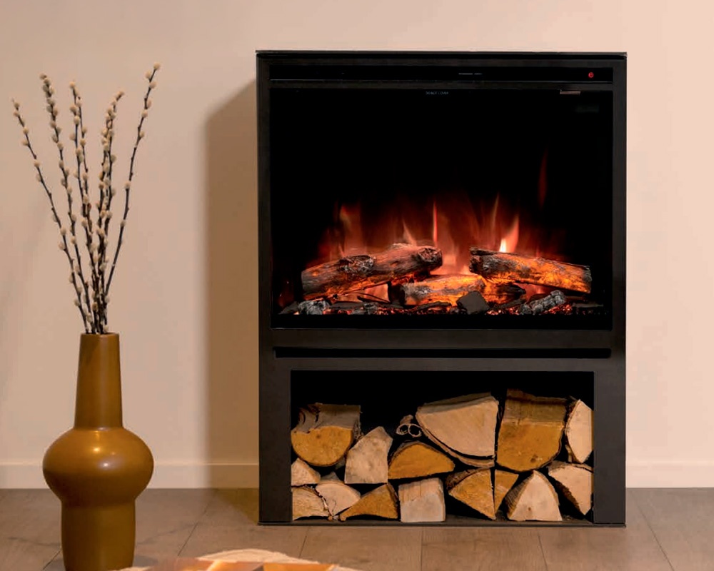 Estufa eléctrica REDSTONE 740 con leñero