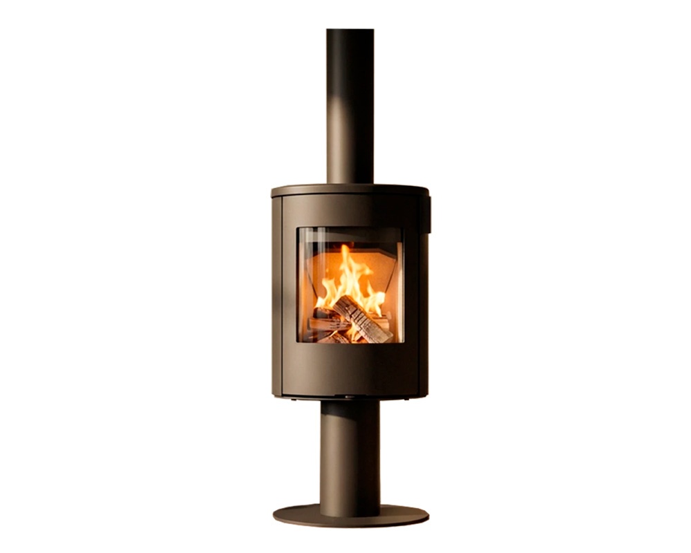 Estufa de leña KELIO con base redonda 1