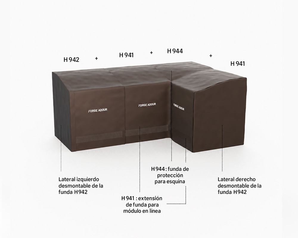 Funda modular para módulo de esquina serie N H944 1