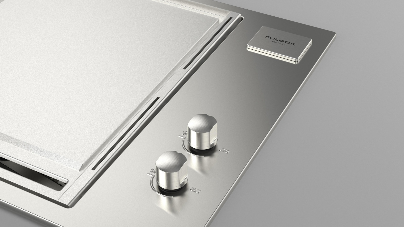 Barbacoa de gas FULGOR 60 INOX con plancha TEPPANYAKI 1