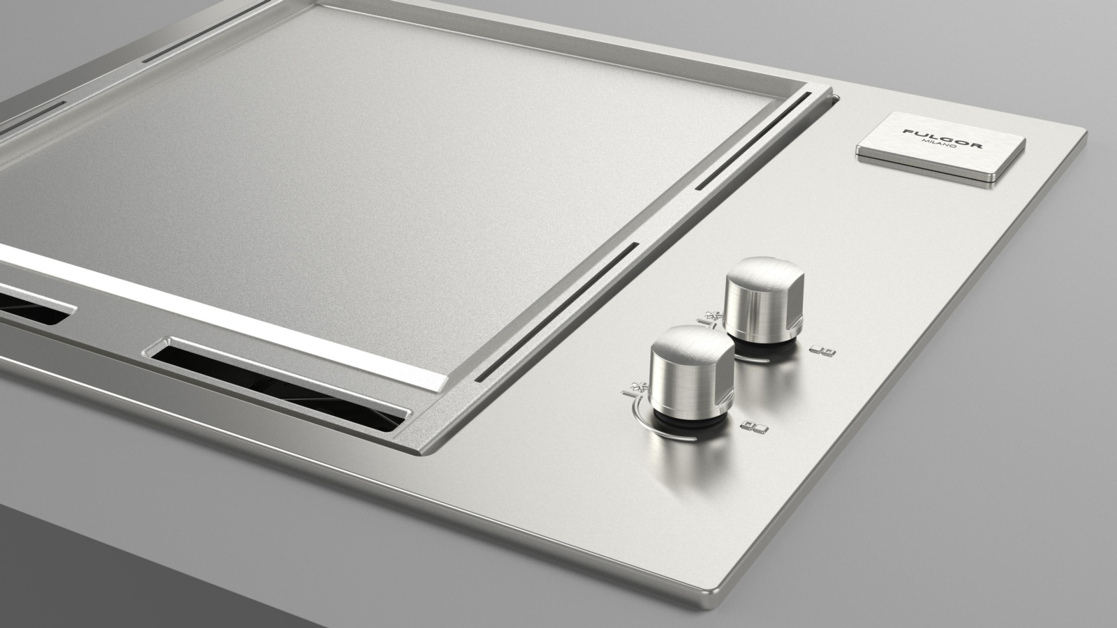 Barbacoa de gas FULGOR 60 INOX con plancha TEPPANYAKI 2