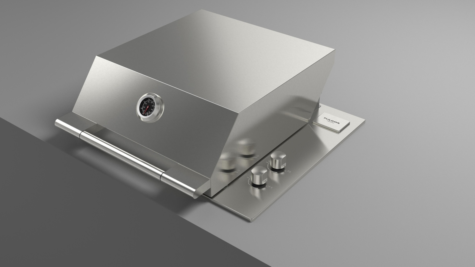 Barbacoa de gas FULGOR 60 INOX con plancha TEPPANYAKI 3