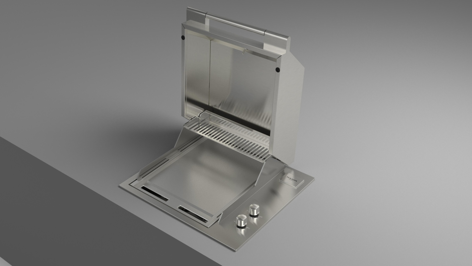 Barbacoa de gas FULGOR 60 INOX con plancha TEPPANYAKI 4