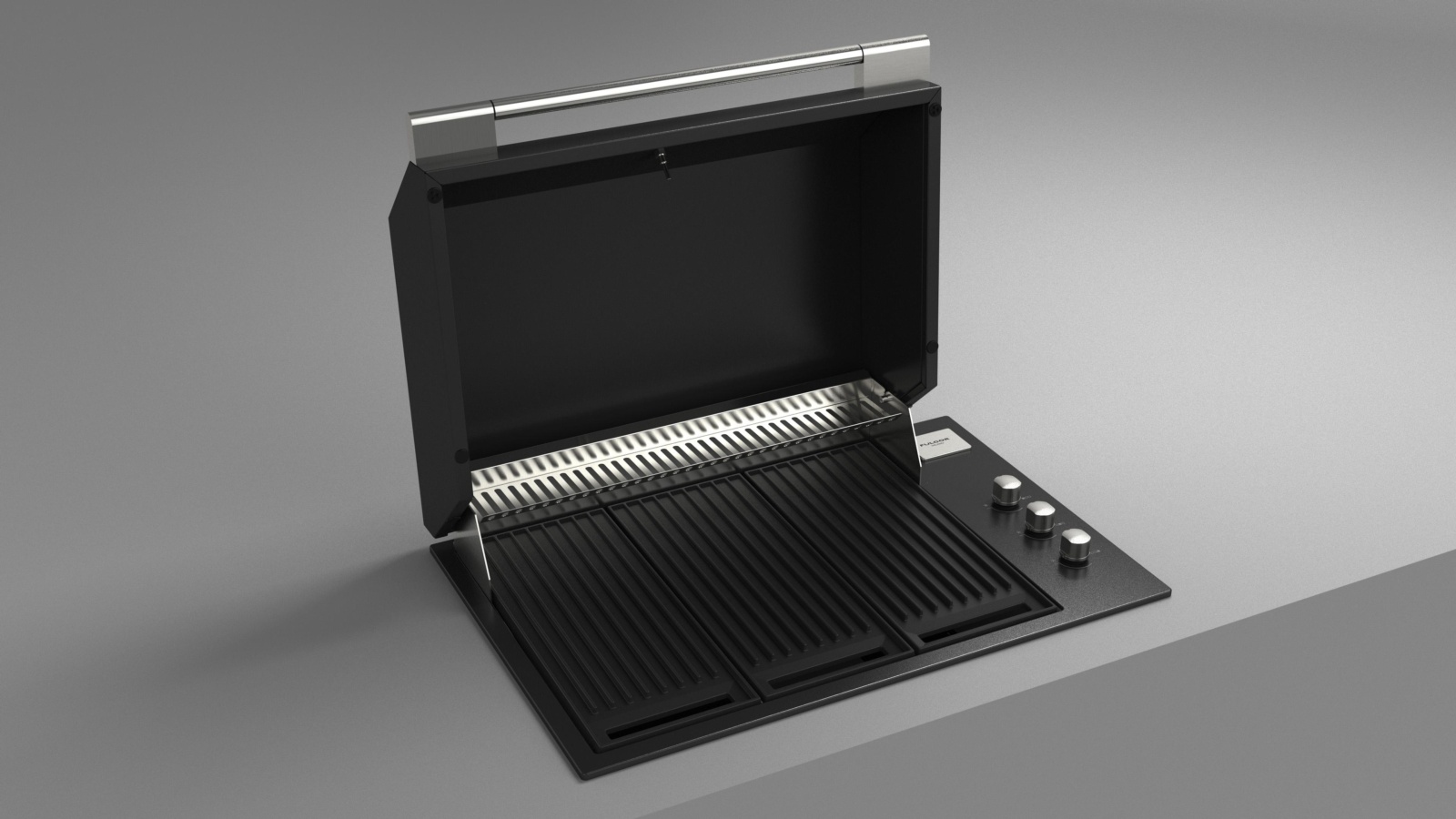 Barbacoa de gas FULGOR 80 NEGRA