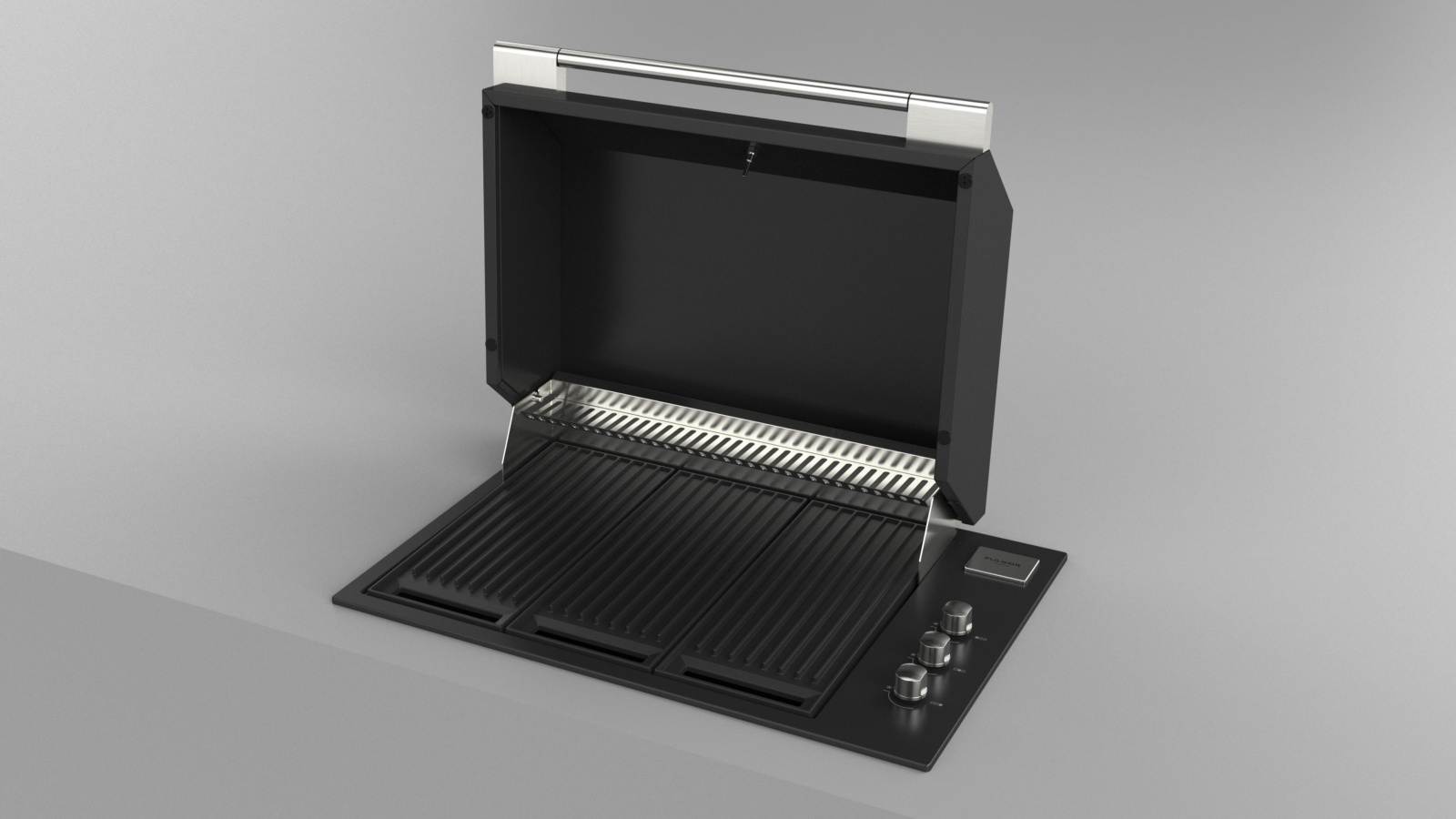 Barbacoa de gas FULGOR 80 NEGRA
